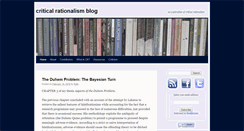 Desktop Screenshot of criticalrationalism.net